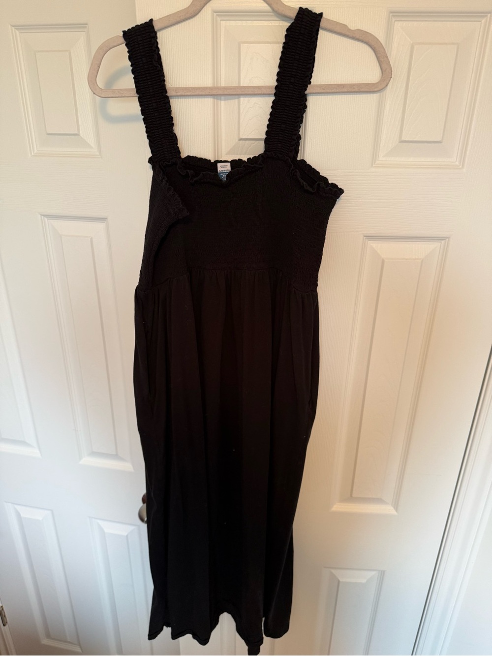 Old Navy Black Smocked-Strap Maxi Dress